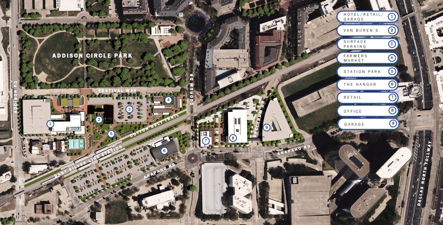 Addison Junction site plan